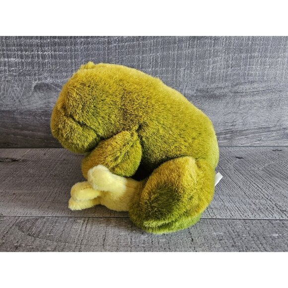 JLI Green Plush Frog Toad 1994 Realistic Stuffed Animal 4" Petting Zoo Amphibian - Picture 5 of 8